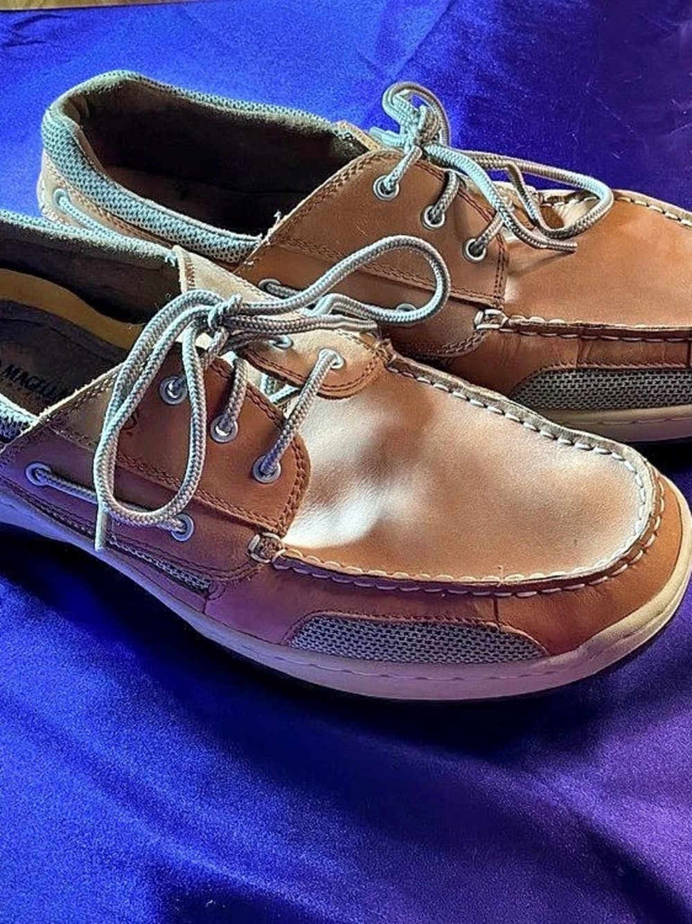 📌Magellan Outdoors Laguna Madre Men’s Size 13 Tan Leather Boat Shoes